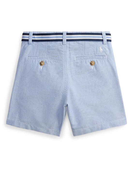 Belted Cotton Oxford Short Polo Ralph Lauren
