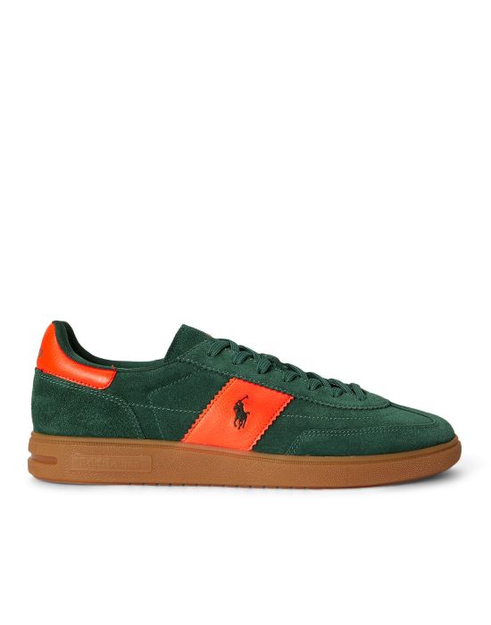 Men’s low-profile Bedford leather & suede sneaker – Polo Ralph Lauren