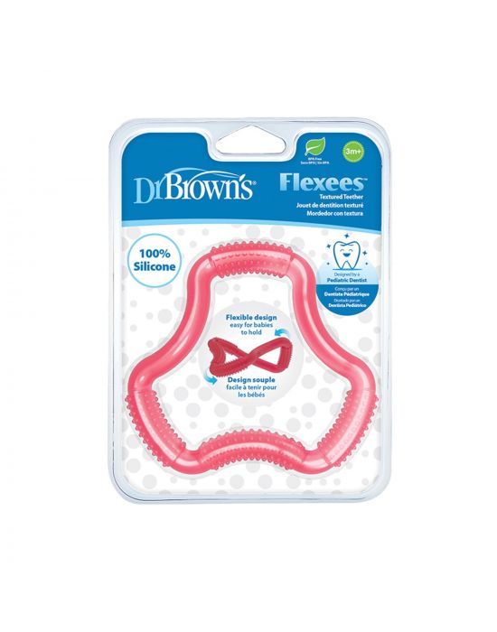 Dr.Brown's A-Shaped Teether "Flexees" - Pink