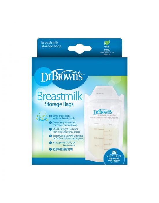 Dr.Brown's Breast Milk Storage Bags Set 25pcs