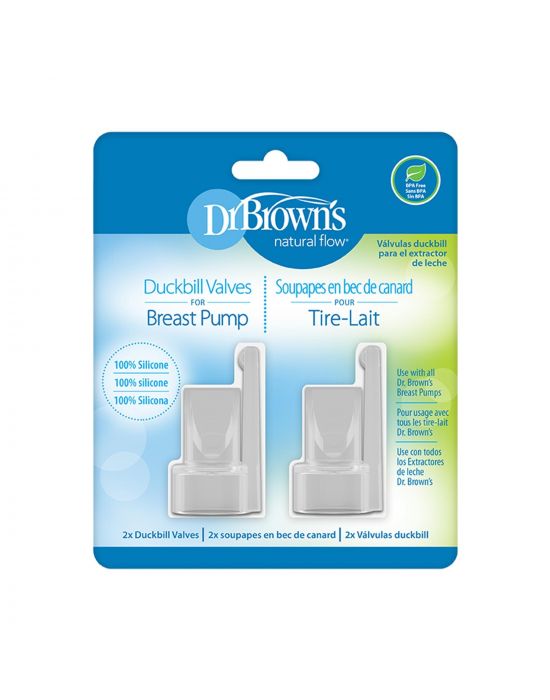 Dr.Brown's Duckbill Valves for Breast Pump, 2-Pack