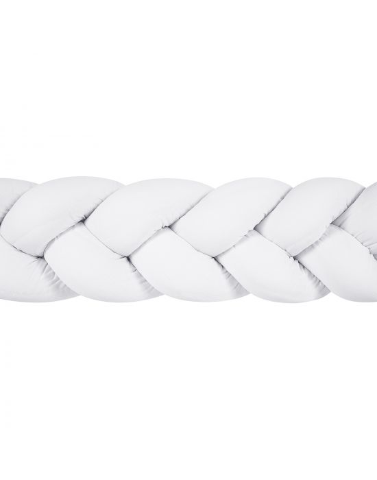 Baby Oliver Braided Bumper Design White 20*200