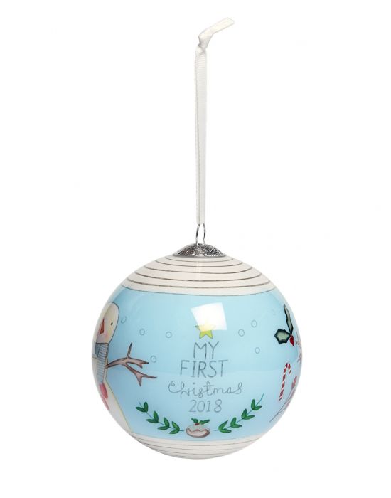 Διακοσμητική Μπάλα Mamas & Papas My 1st Xmas 2018 Blue