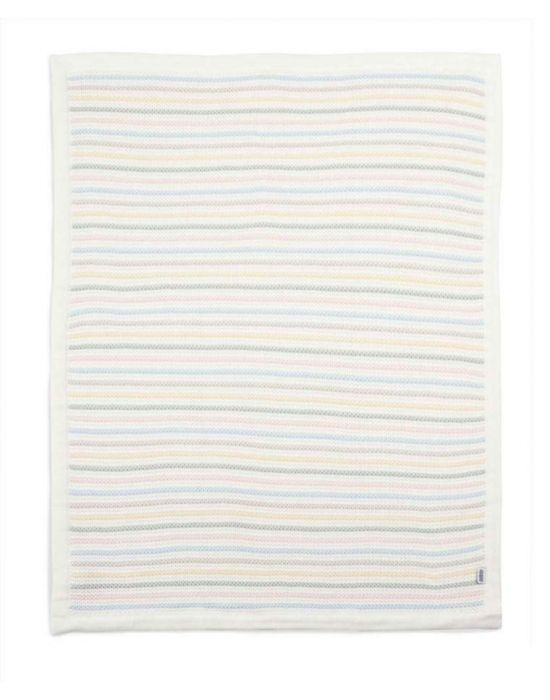 Mamas & Papas Knitted Blanket SML Soft Pastel 70x90