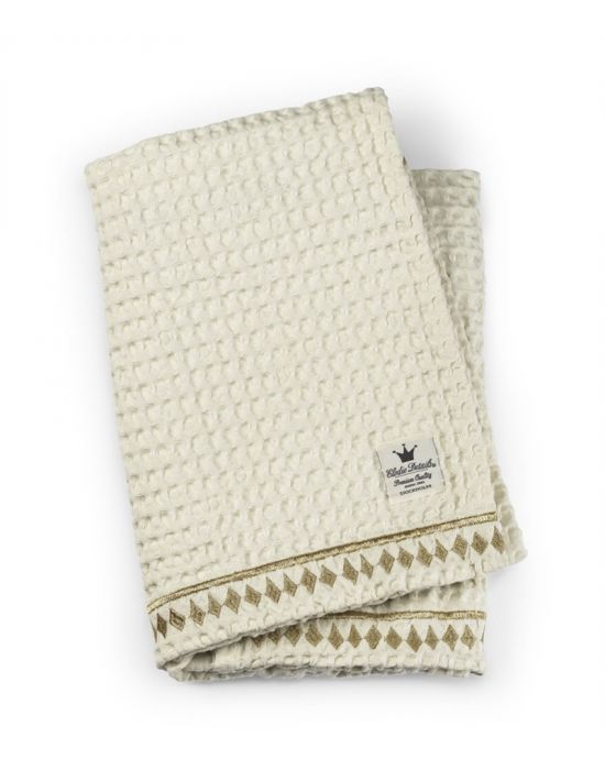 Elodie Details Baby Waffle Blanket Vanilla White