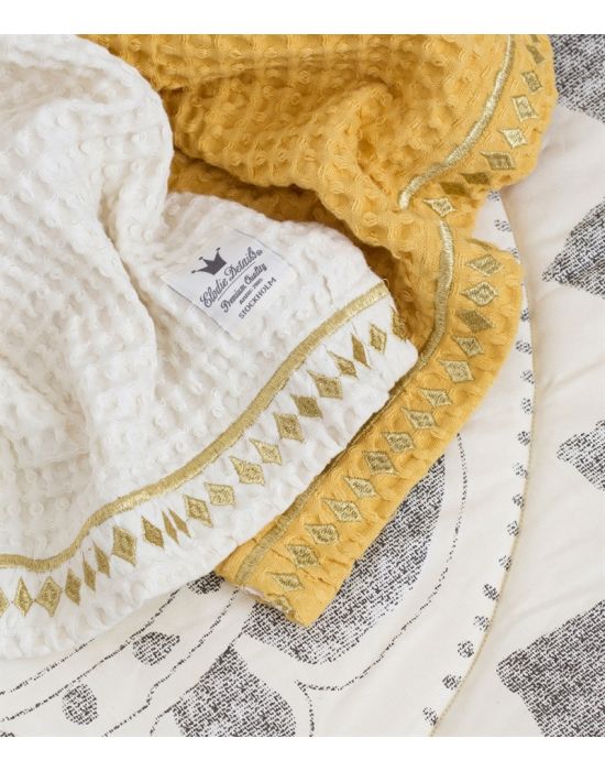 Elodie Details Baby Waffle Blanket Vanilla White