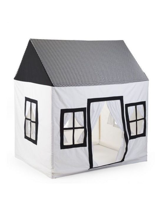 Childhome Kids Storage Cotton House Black & White 125*95*145cm