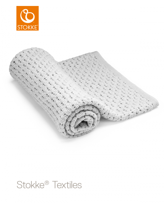 Βρεφική Κουβέρτα Stokke Merino Wool 80*80cm Light Grey