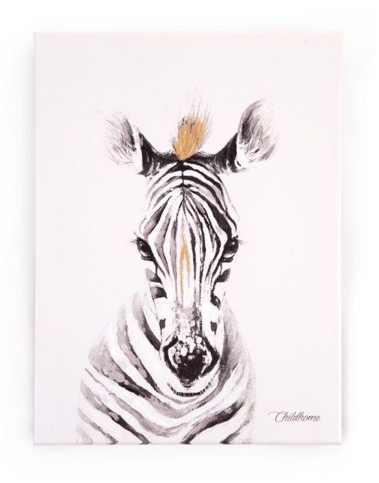 Childhome Oil Painting Zebra Head 30*40cm