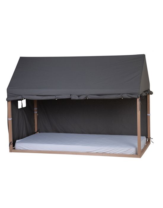 Childhome Kids Anthracite Cover For Bedframe House TIPI Natural 90*200 cm