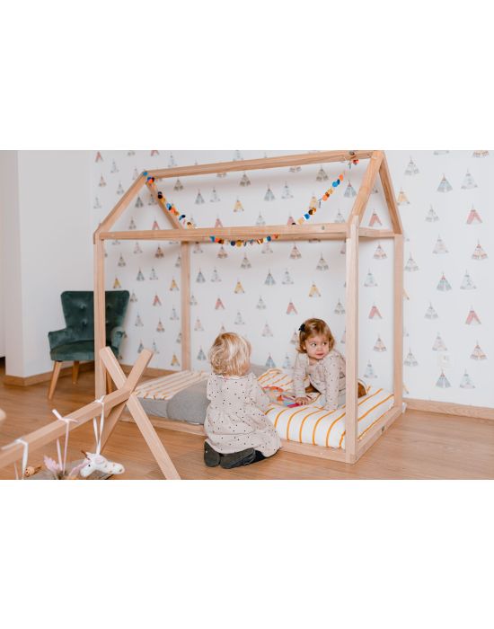 Childhome Kids Βedframe House TIPI Natural 70*140 cm