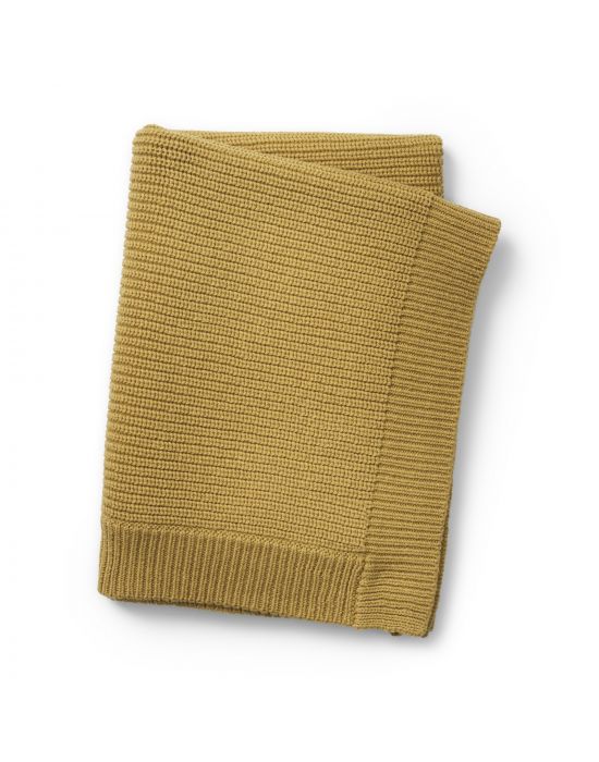 Βρεφική Κουβέρτα Elodie Details Wool Knitted Gold