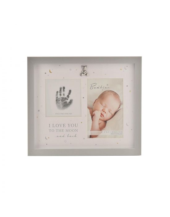 Wooden White Frame With Picture & Print