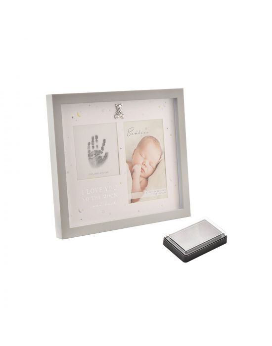 Wooden White Frame With Picture & Print