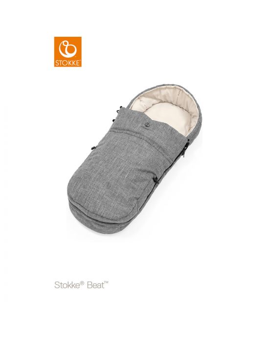 Βρεφικός Ποδόσακος Καροτσιού Softbag Stokke Beat Black Melange