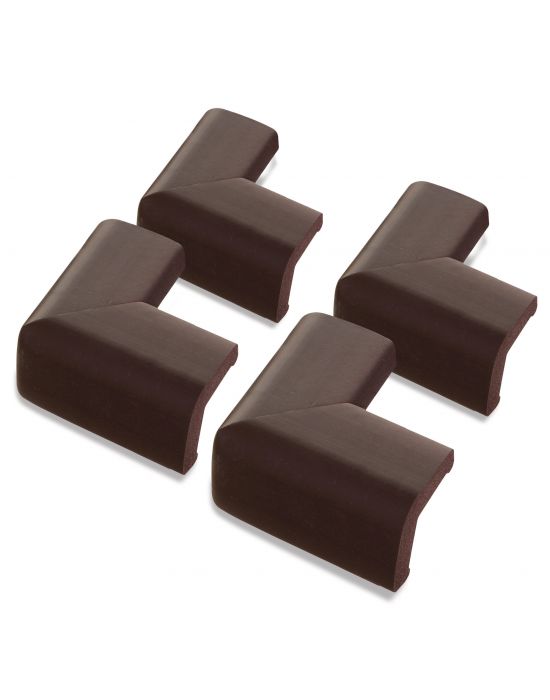 DreamBaby Kids Soft Foam Corner Cushions 4 pack Brown