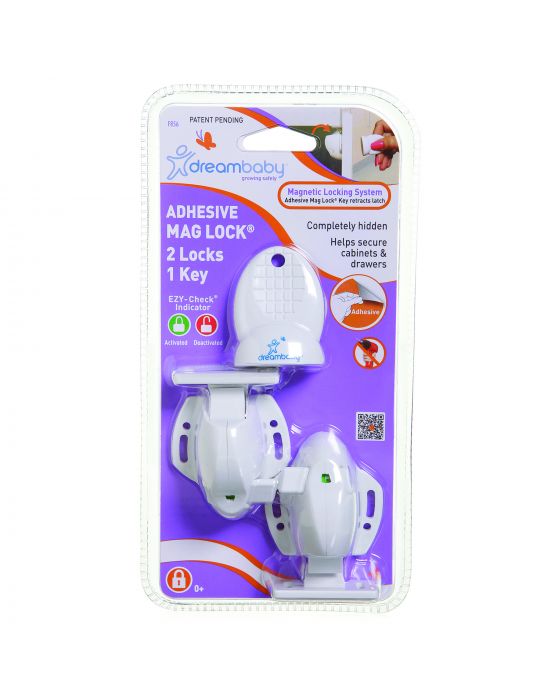 DreamBaby Kids Adhesive Mag Lock 2 pack & Key