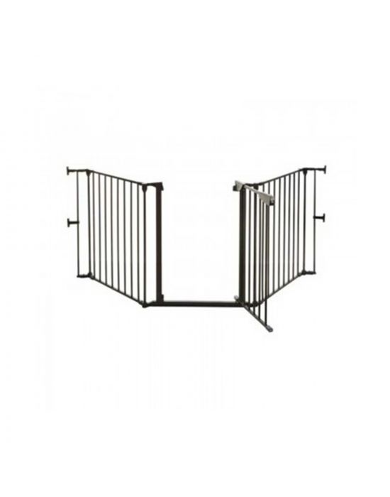 DreamBaby Kids Security Gate Newport 3 Panel Black