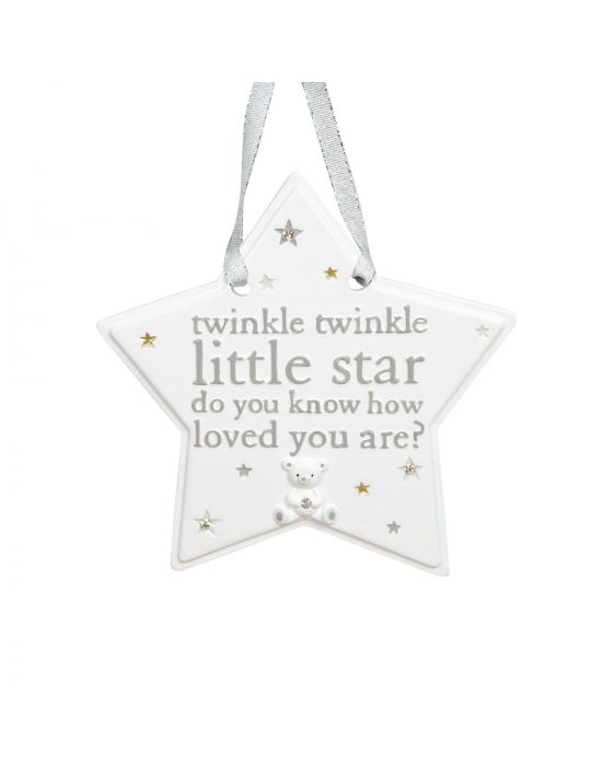 Bambino with Little Star' Hanging Plaque