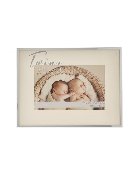 Bambino Silver Plated Photo Frame ''Twins''