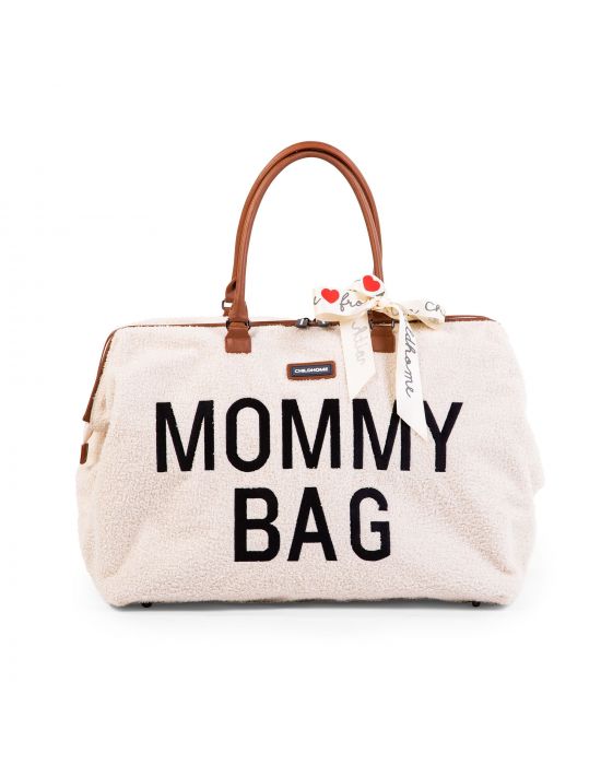 Τσάντα αλλαγής Childhome Mommy Bag Teddy Off White