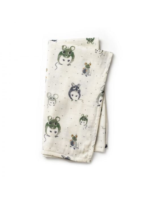 Elodie Details Baby Muslin Blanket Forest Mouse