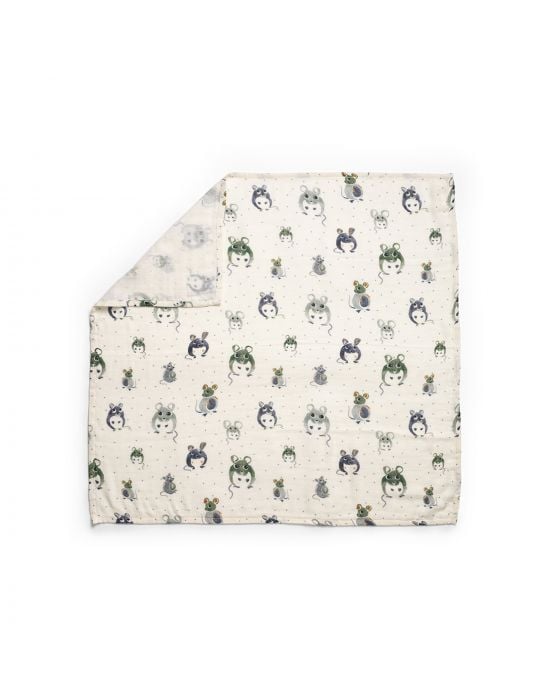 Elodie Details Baby Muslin Blanket Forest Mouse