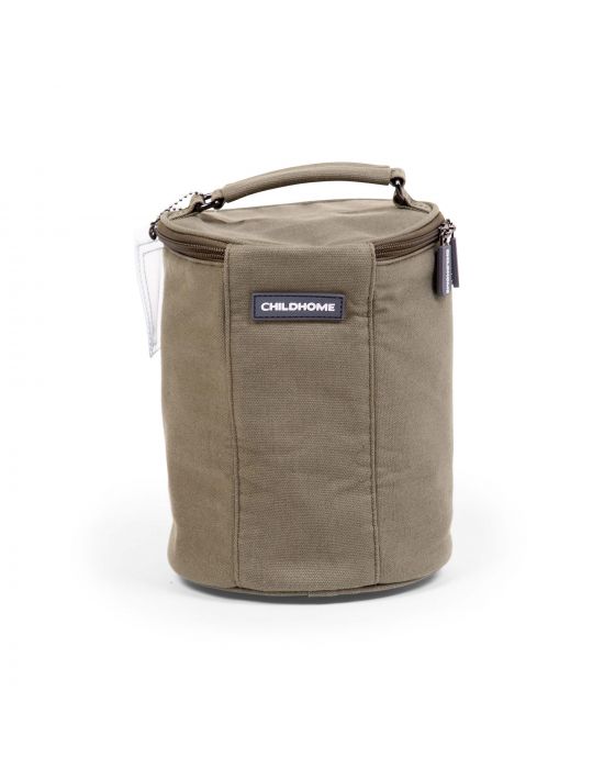 Childhome My Lunch Bag with Insulation Lining Canvas Kaki