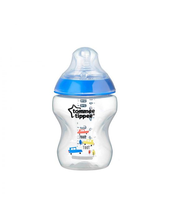 Βρεφικό Μπιμπερό Μπλέ 260ml Closer to nature Μικρής ροής 0m+  Tommee Tippee