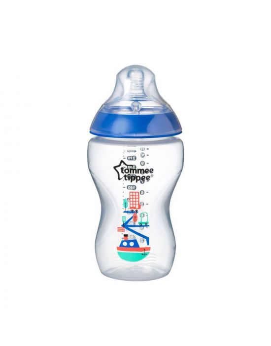 Βρεφικό Μπιμπερό 340ml  Μπλε Closer to nature Μεσαίας ροής 3m+  Tommee Tippee
