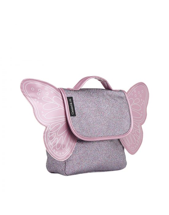 Caramel Schoolbag Mini 23cm Purple Glitter