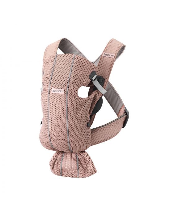 BΑΒYBJΟRN Baby Carrier Mini, 3D Mesh, Dusty pink