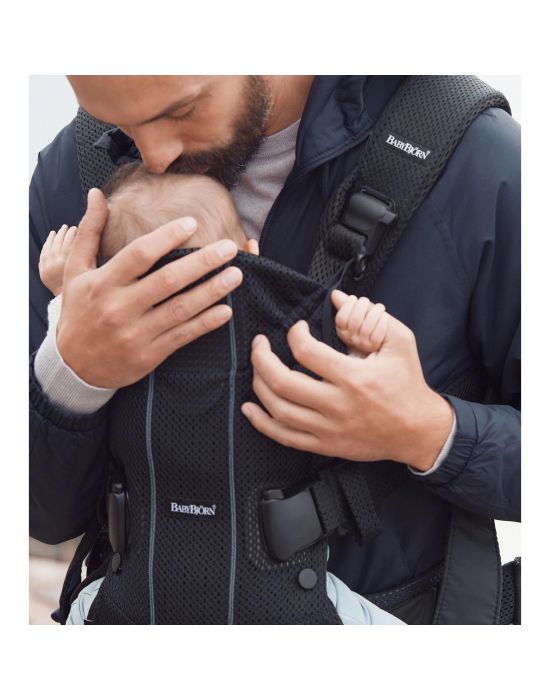 BΑΒYBJΟRN Baby Carrier One Black, 3D Mesh