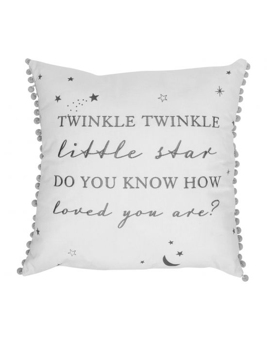 Bambino Linen Cushion Twinkle Twinkle 43x43