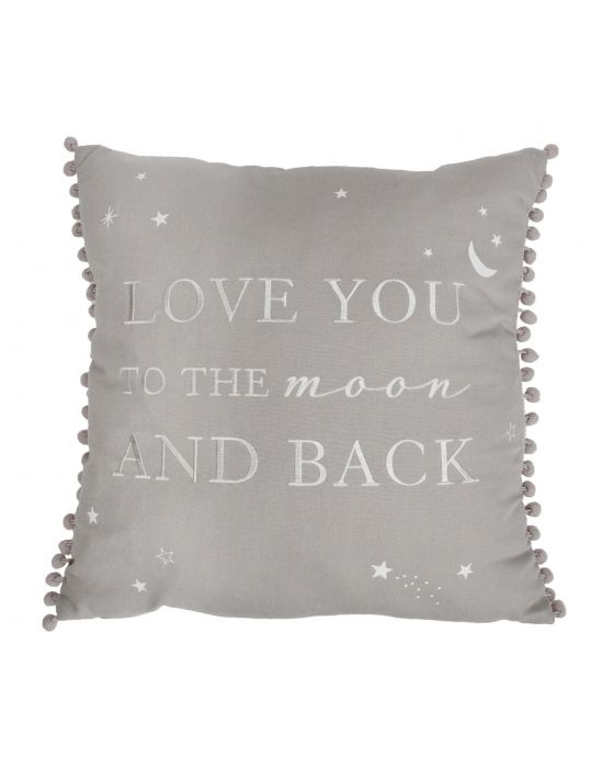 Διακοσμητικό Μαξιλάρι λινό Love you to the moon & back45x45 Bambino