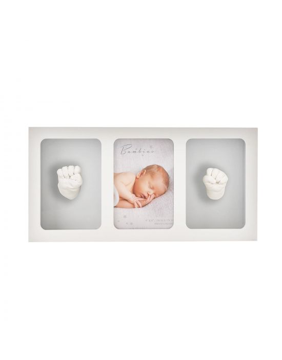 Bambino White Triple Photo Frame & Casting Kit