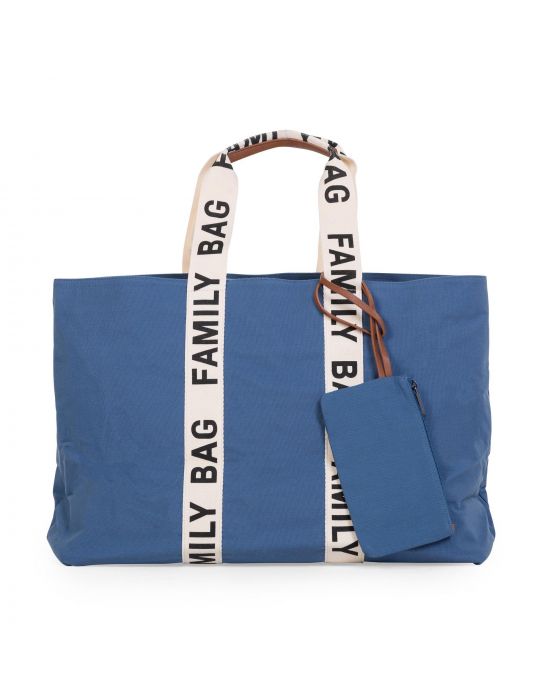 Τσάντα Αλλαγής Childhome Family Bag Signature Canvas Indigo