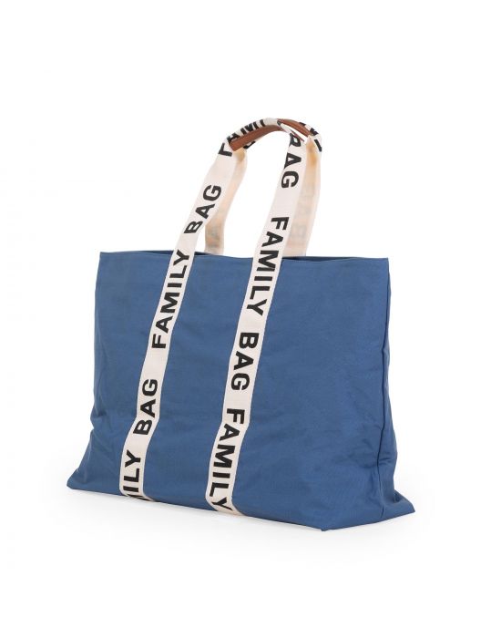 Τσάντα Αλλαγής Childhome Family Bag Signature Canvas Indigo