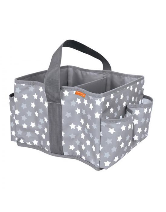 Dreambaby Nappy Caddy-Organiser Grey Stars