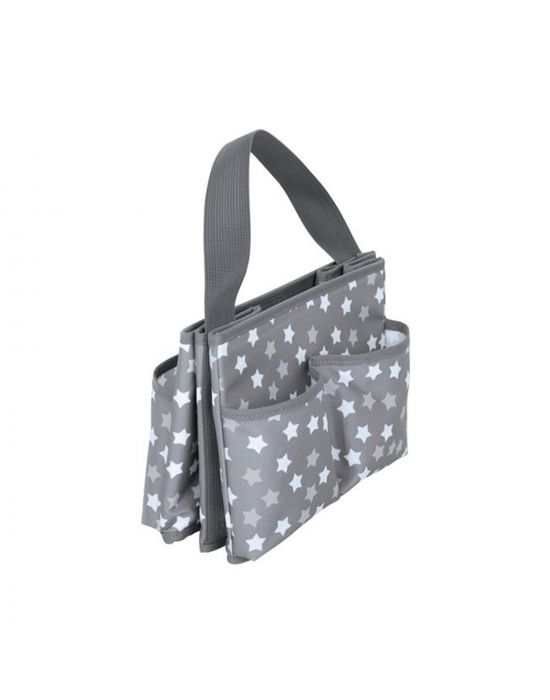 Dreambaby Nappy Caddy-Organiser Grey Stars