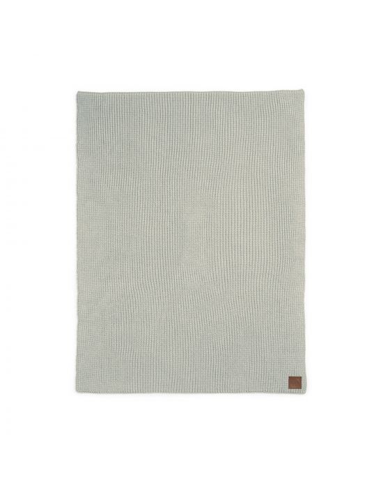 Elodie Wool Knitted Blanket Mineral Green
