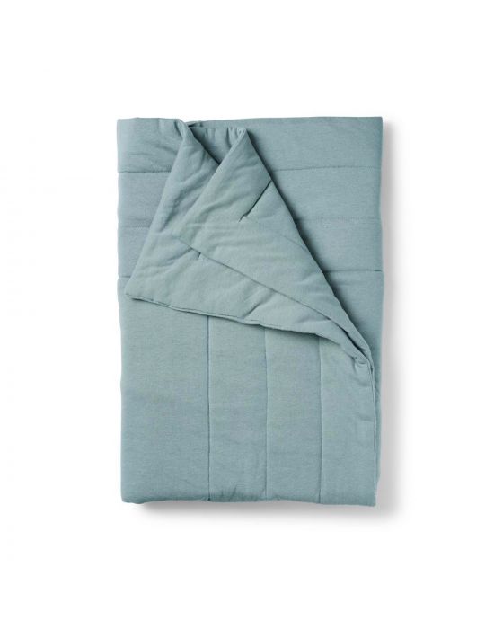 Elodie Quilted Blanket Pebble Green
