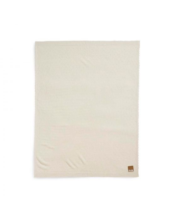 Elodie Pointelle Blanket Creamy White
