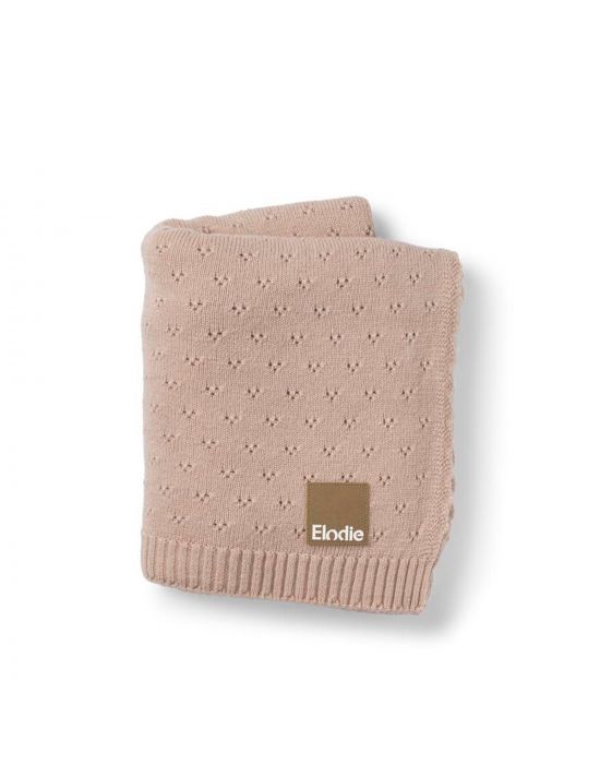 Elodie Pointelle Blanket Blushing Pink
