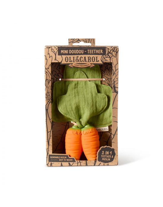 Oli&Carol Cathy the Carrot Mini Doudou-Teether
