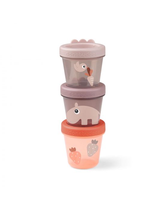 Done By Deer Baby food container 3-pack Ozzo Powder
