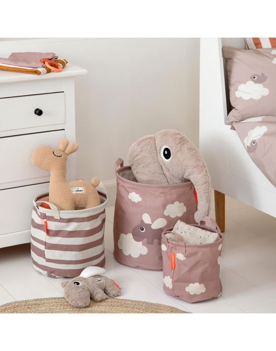 Done By Deer Storage basket set 3 pcs Happy clouds Powder
