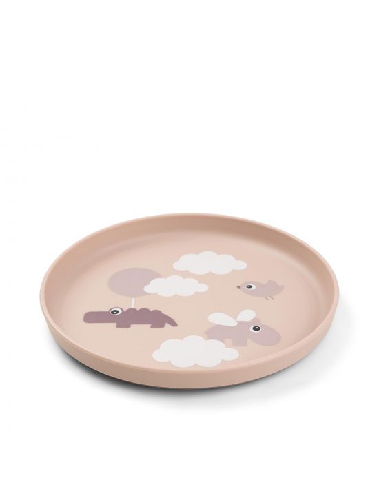 Done By Deer Foodie plate Happy clouds Powder