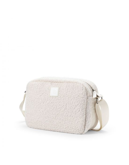 Elodie Changing Bag Crossbody White Bouclé