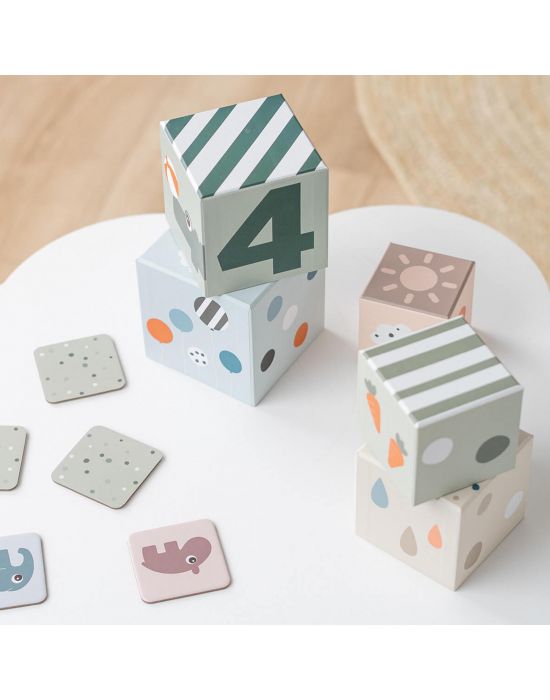 Παιδικό Παιχνίδι Stacking Cubes Colour Mix Done By Deer Deer